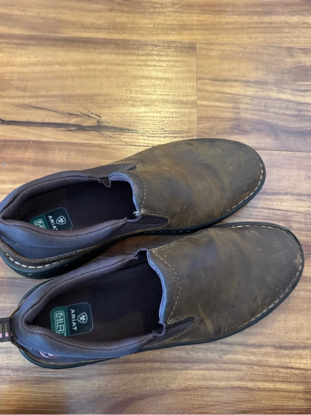 Ariat Women’s Traverse Distressed Brown Leather Slip-On Casual Shoes 8B Gorpcore
